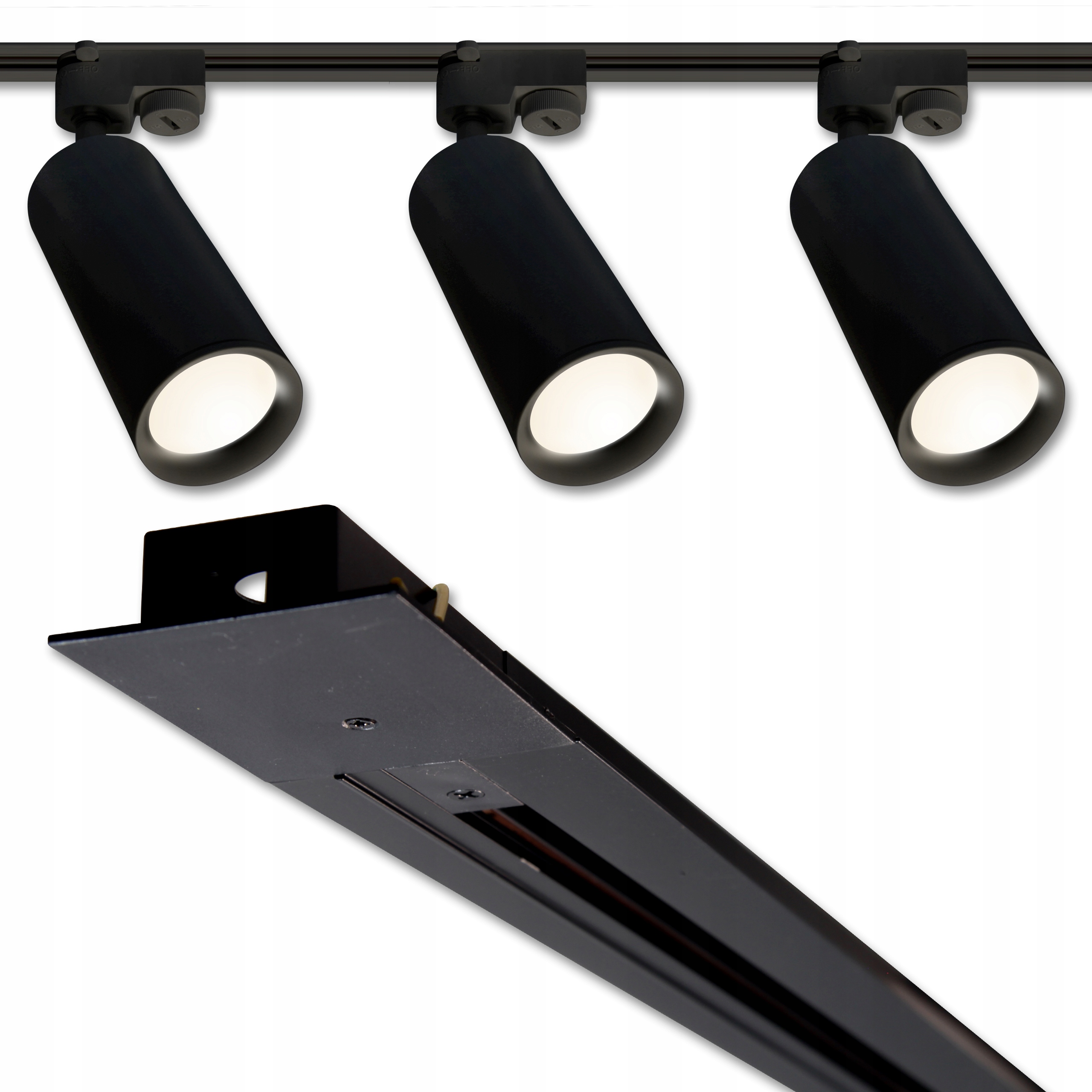 3x REFLEKTOR LAMPA LED SZYNOPRZEWÓD WPUSZCZANY 2M