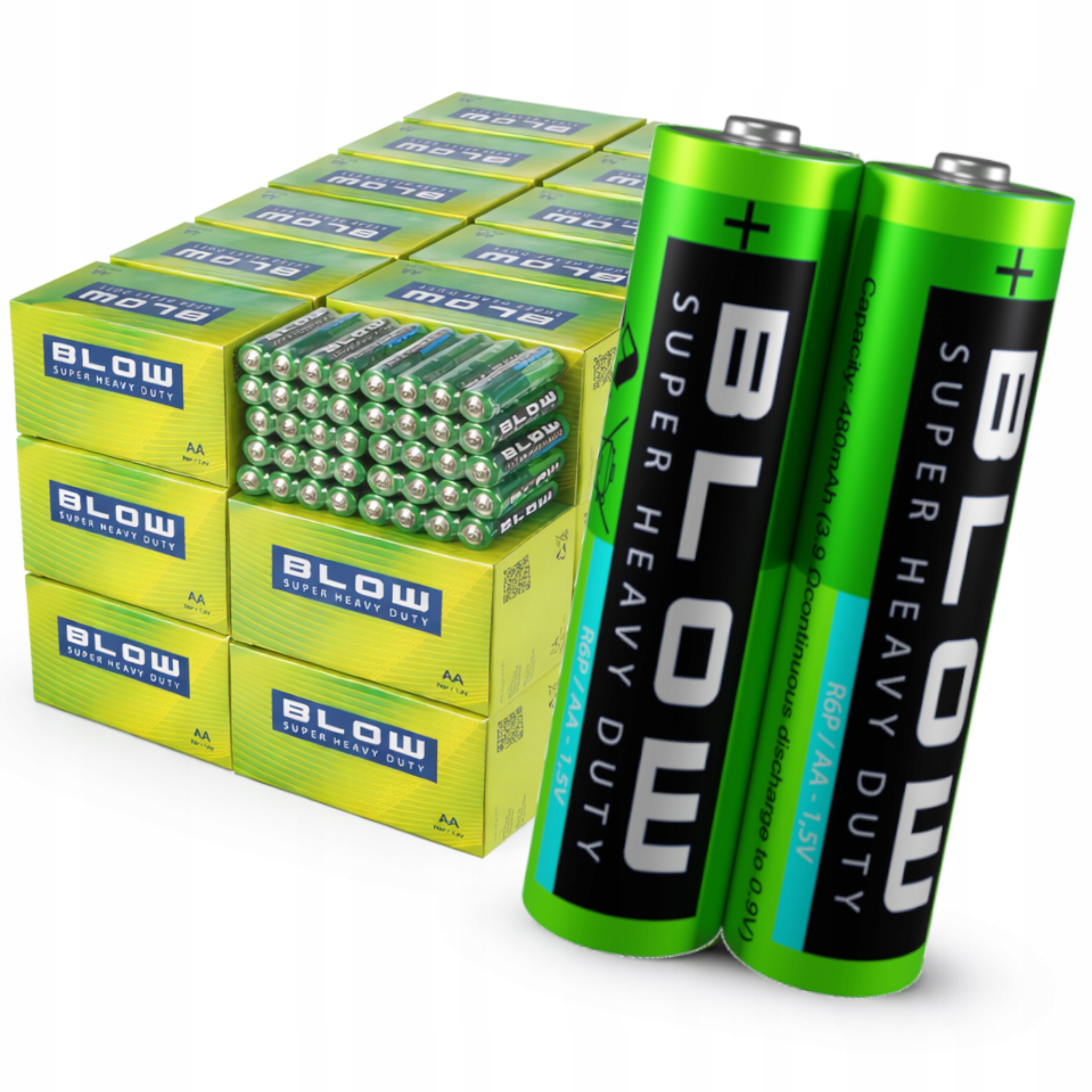 1200x Nejvýkonnější Baterie Blow Aa LR6 R6 Tužkové Baterie Sada Baterií