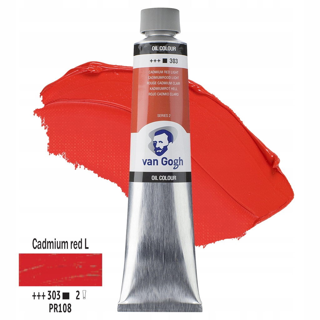 Barva Talens Van Gogh 200 ML 303 Cadmium Red Light
