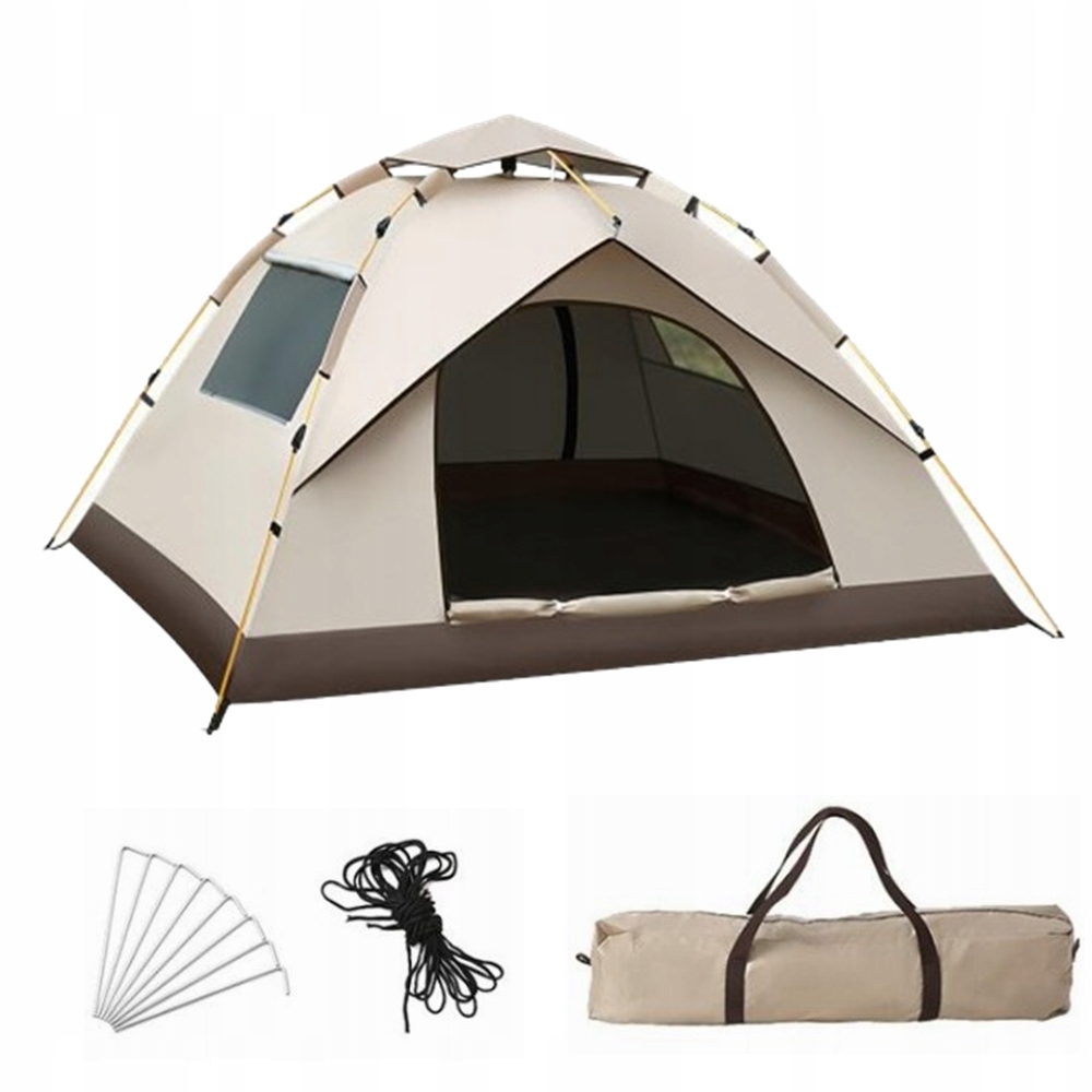 Duży Namiot Kempingowy Turystyczny Pop-up Samorozkładający Odporny Uv+