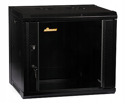 Szafa Rack 19" 9U 450 mm wisząca Signal 500mm x 570mm x 450mm czarna