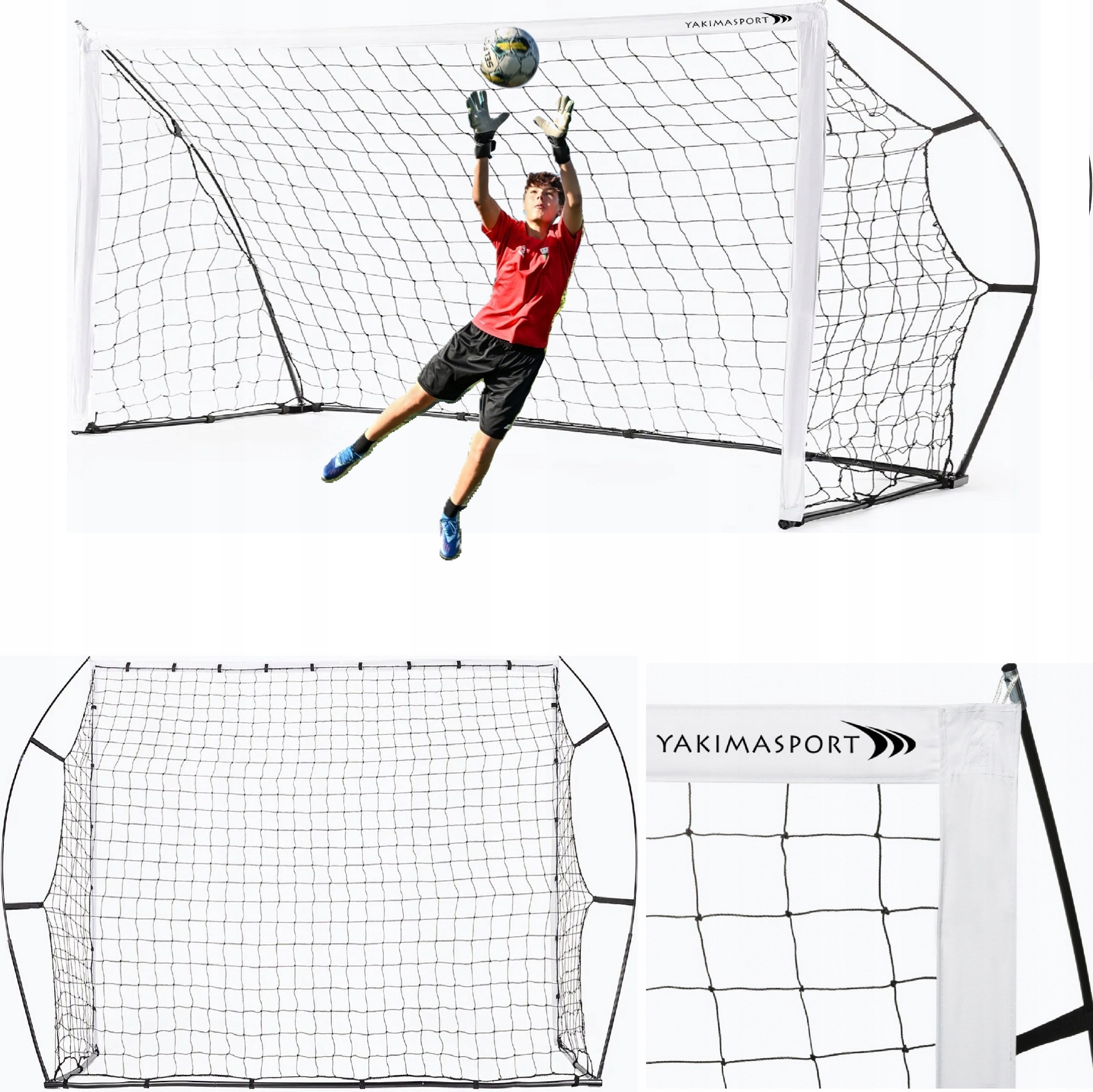 Bramka Piłkarska Flex 300x200 cm – Stabilna, Mobilna, Szybki Montaż torba