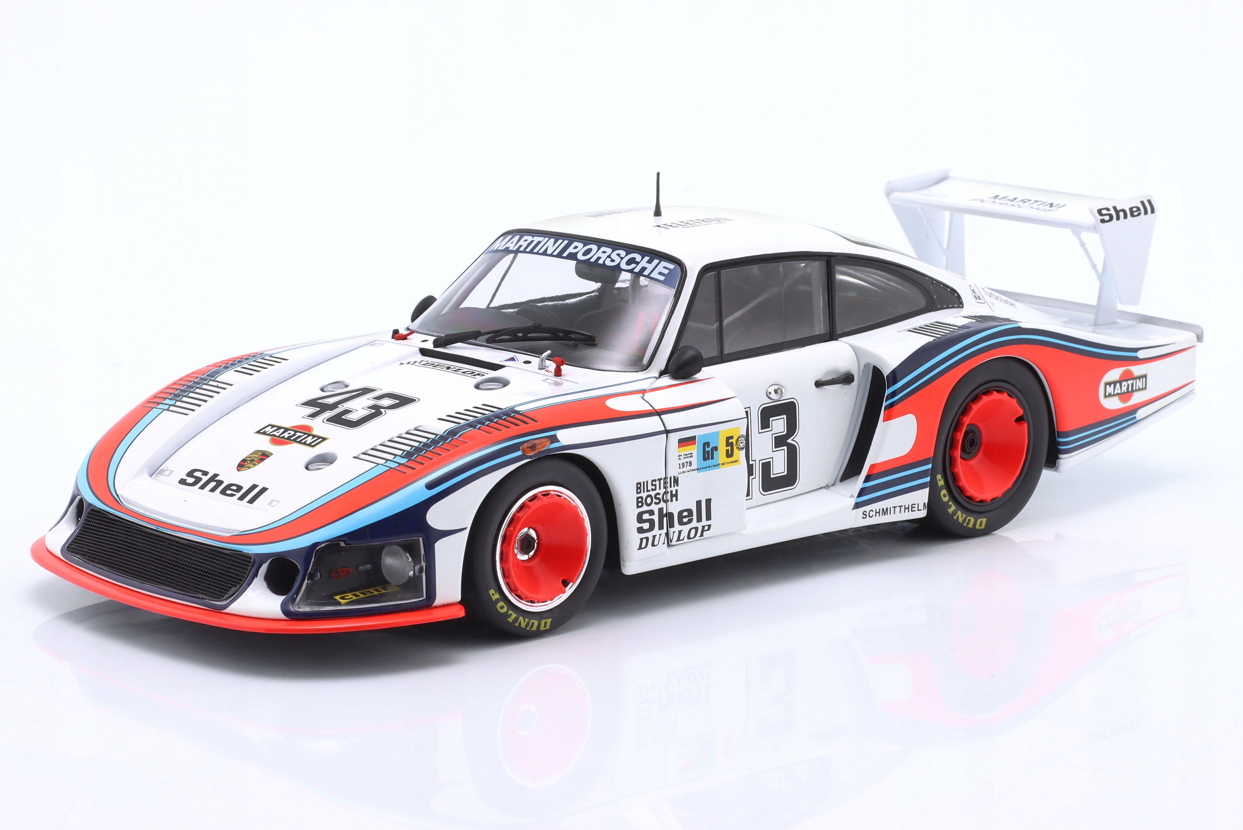 Porsche 935/78 Moby Dick #43 24h Le Mans 1978 Martini Racing WERK83 1:18
