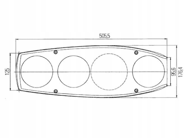 Lampa tylna Hella Caraluna 2 plus chrom prawa kam Part number 140 091 1