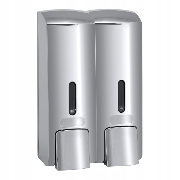 Bemeta Dávkovač mydla dvojitý 2x300 ml plastový lesk 121209132