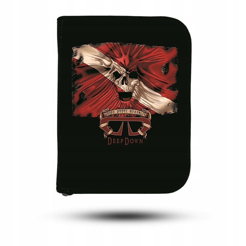 Pouzdro Obal na Logbook 3-Ring Binder Vlajka Lebka Innovative LB0750