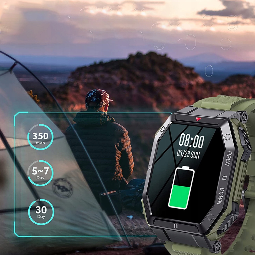 Smartwatch Bluetooth K55 Monitor Serca i Ciśnienia Fitness Tracker Funkcje Bluetooth