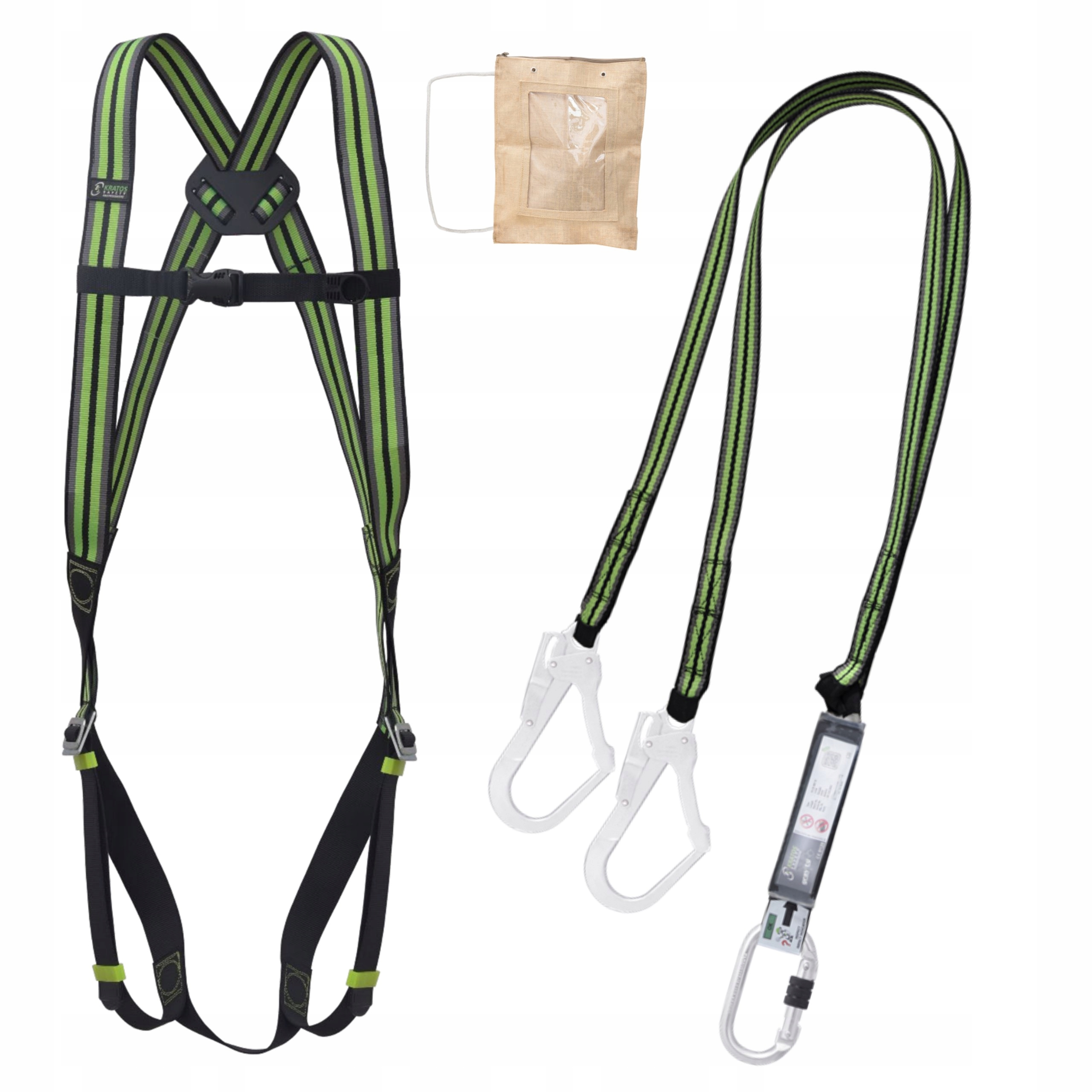 Szelki Asekuracyjne Zestaw Bezpieczeństwa Na Rusztowania z Amortyzatorem