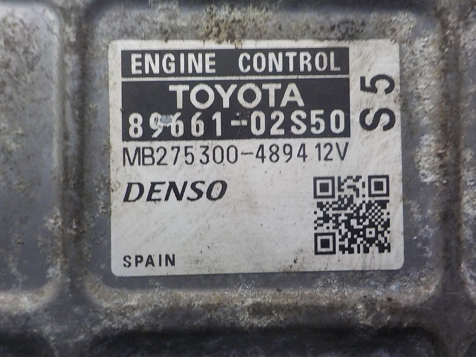 TOYOTA computer control unit 89661-02S50 MB275300-4893
