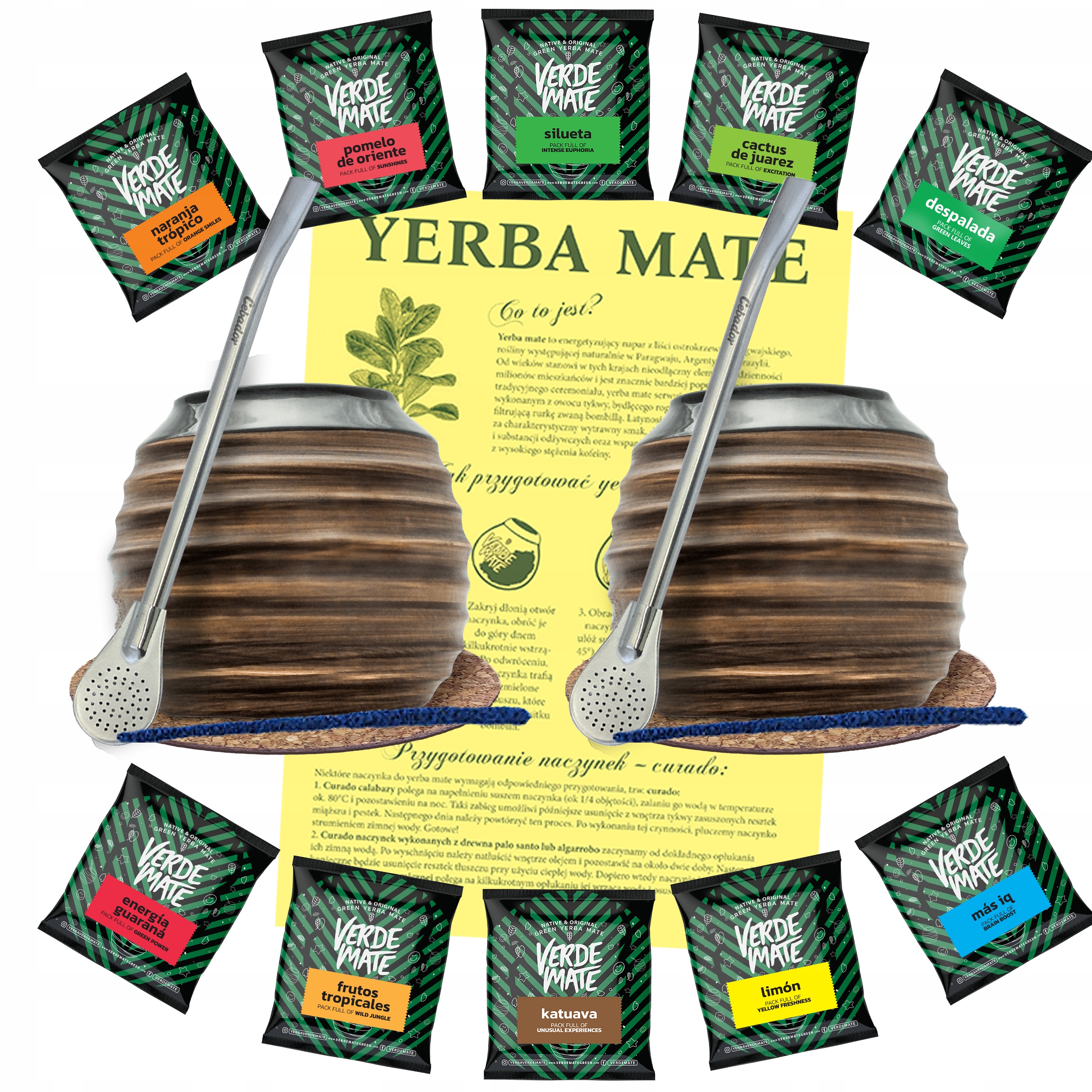 Levně Set Yerba Mate pro dva 10x50g Matero Medové