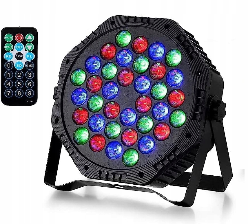Diskotéková scénická lampa Rgb 36 Led scénické osvětlení dálkové ovládání