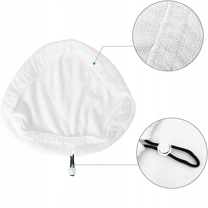 NAKŁADKA NA MOPA PAROWEGO 100% MIKROFIBRY x 6 szt. Marka inna