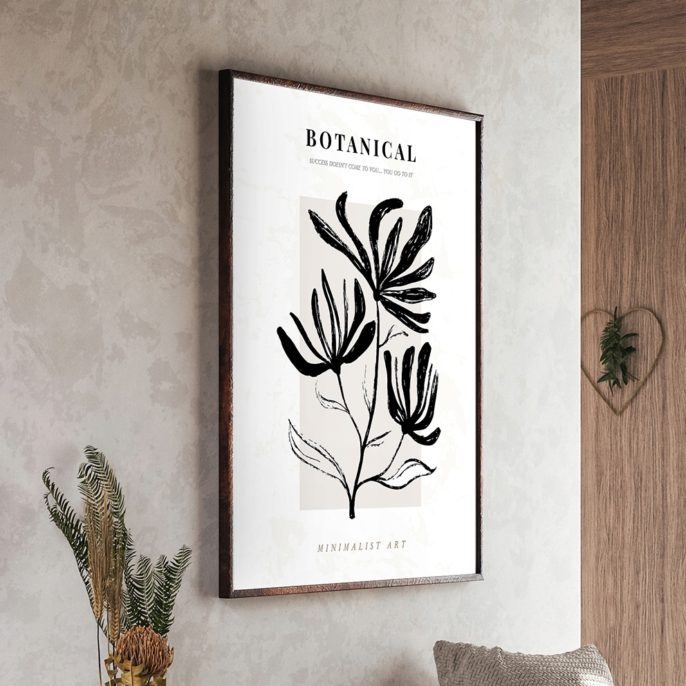 BOHO botaniczny kwiat PLAKAT 21x30 cm #T43 Marka KMBpress