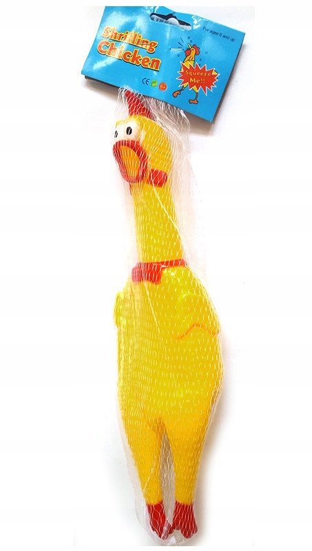 

Kurczak Piszczący Gumowy zabawny dźwięk 30cm