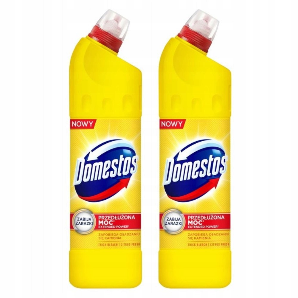 

Domestos Płyn do Wc Citrus Fresh 0,75L Żółty 2szt