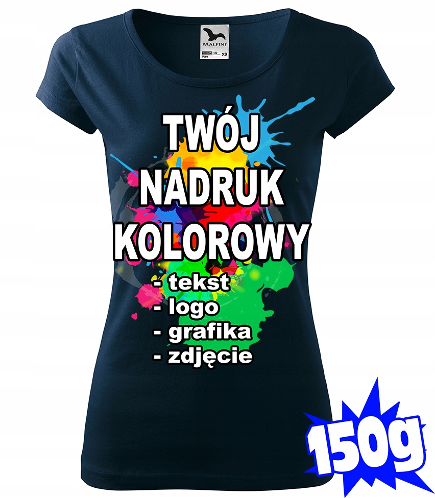 

Koszulka Z Własnym Nadrukiem damska L pure 02