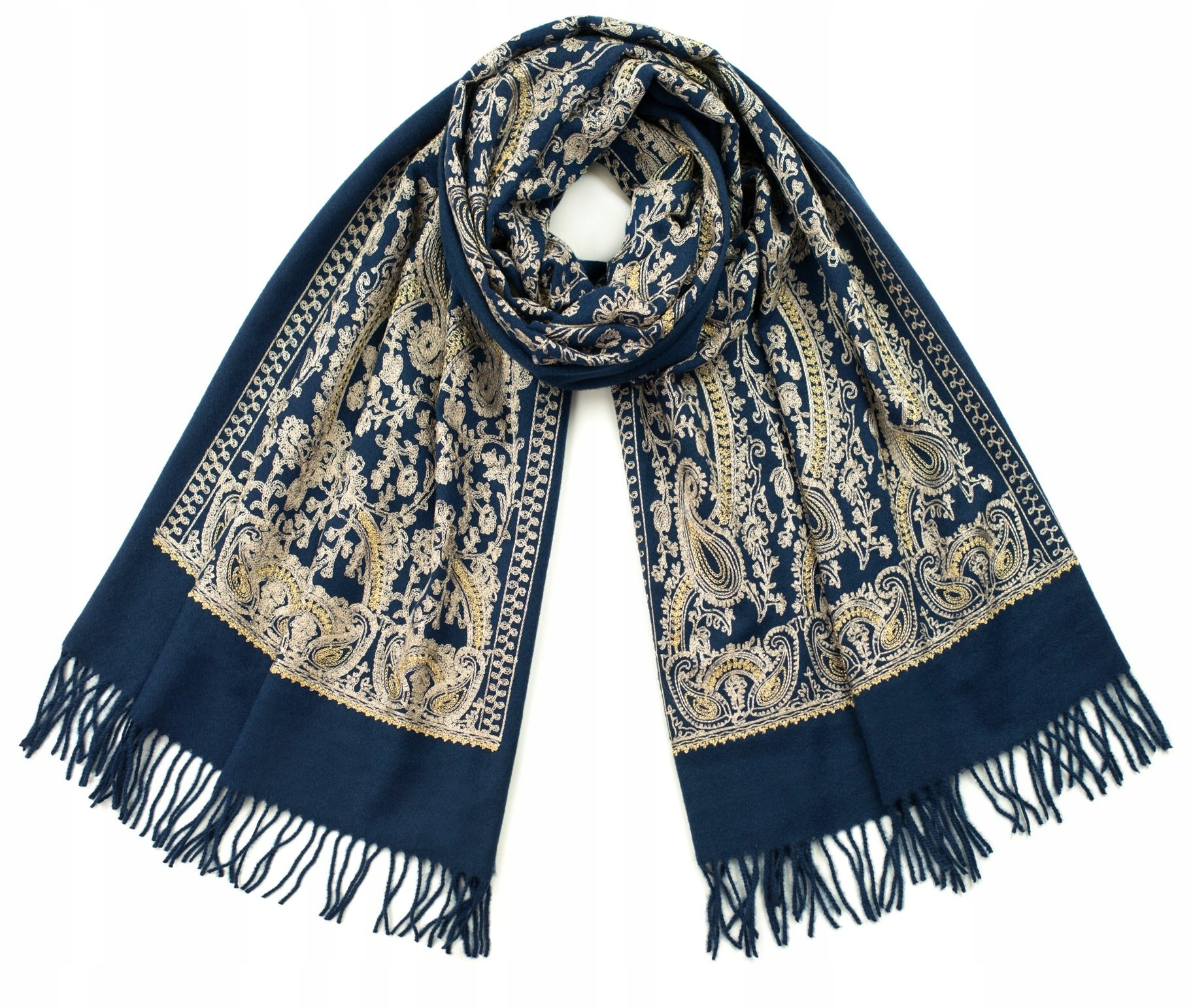 

Szaleo elegancki szal Bollywood Frędzle sz21348-4