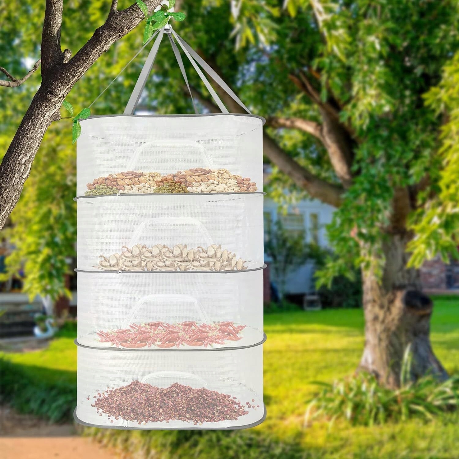 4-WARSTWOWA WISZĄCA SIATKA DO SUSZENIA ZIÓŁ, SKŁADANA DO SUSZENIA WISZĄCEGO Producent inna