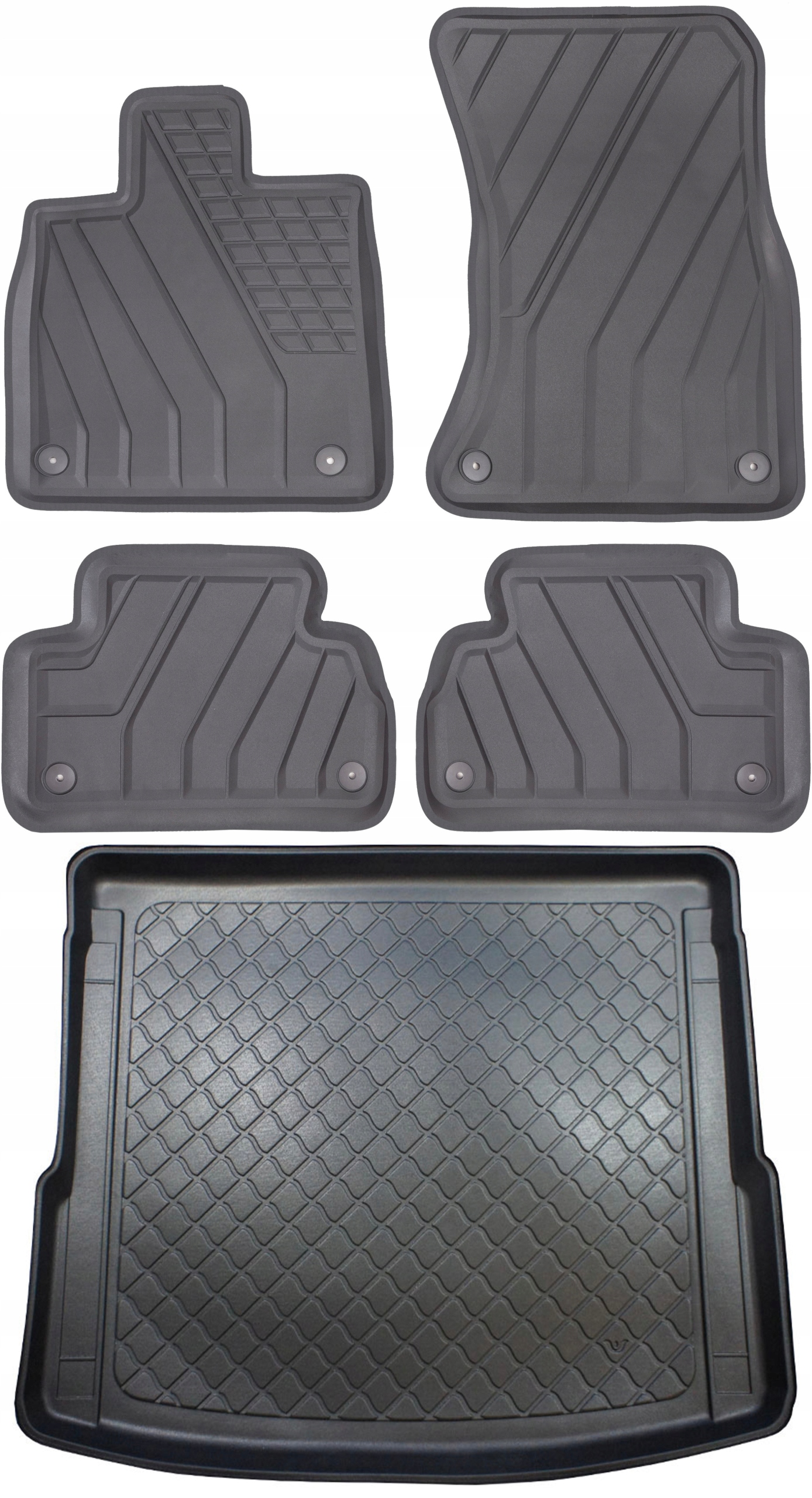 Audi Q5 II Fy Suv 5D 2017-2024 Sada Gumové rohože rohož