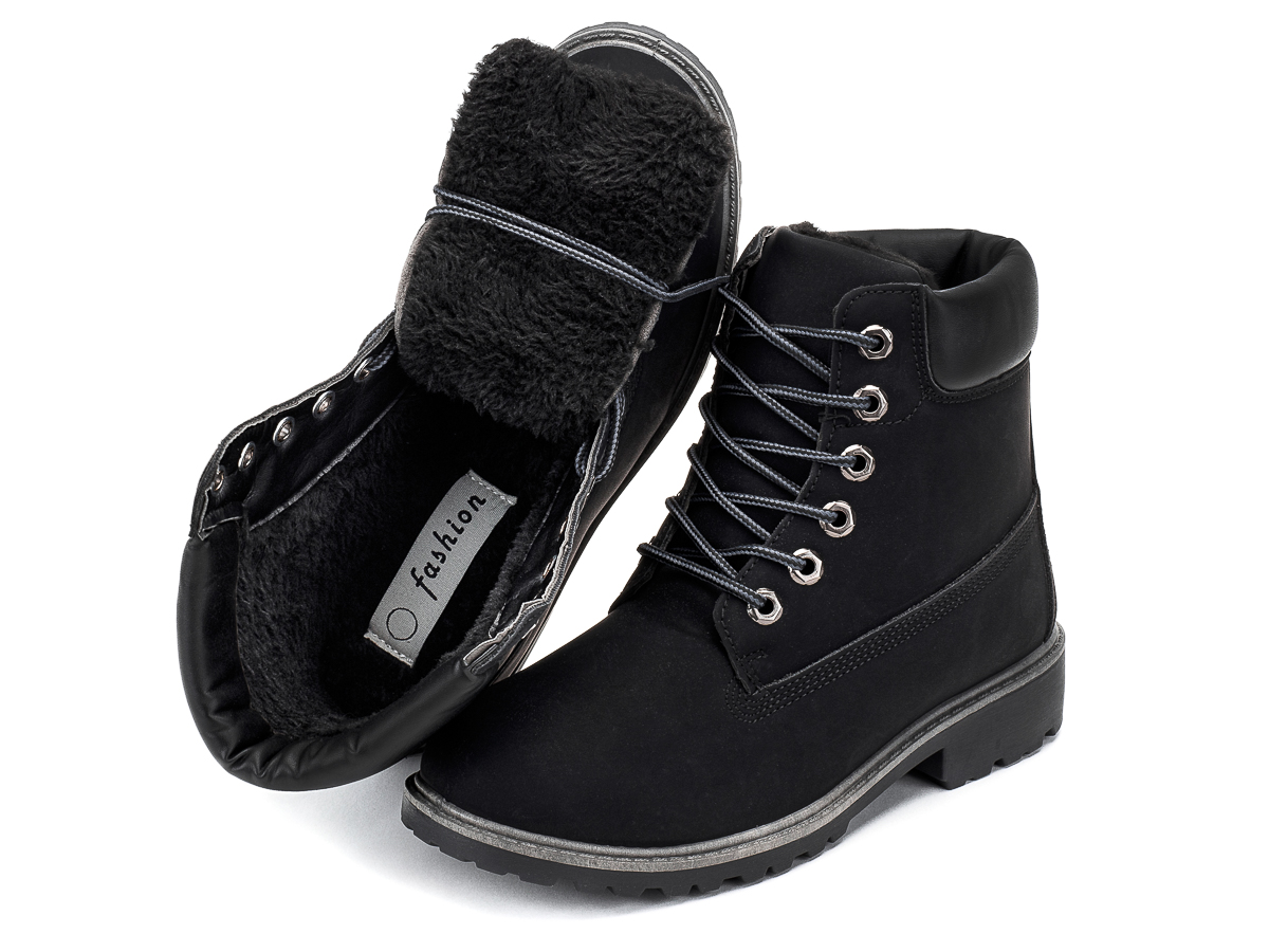BUTY ZIMOWE DAMSKIE SPORTOWE OCIEPLANE ŚNIEGOWCE TRAPERY P4
