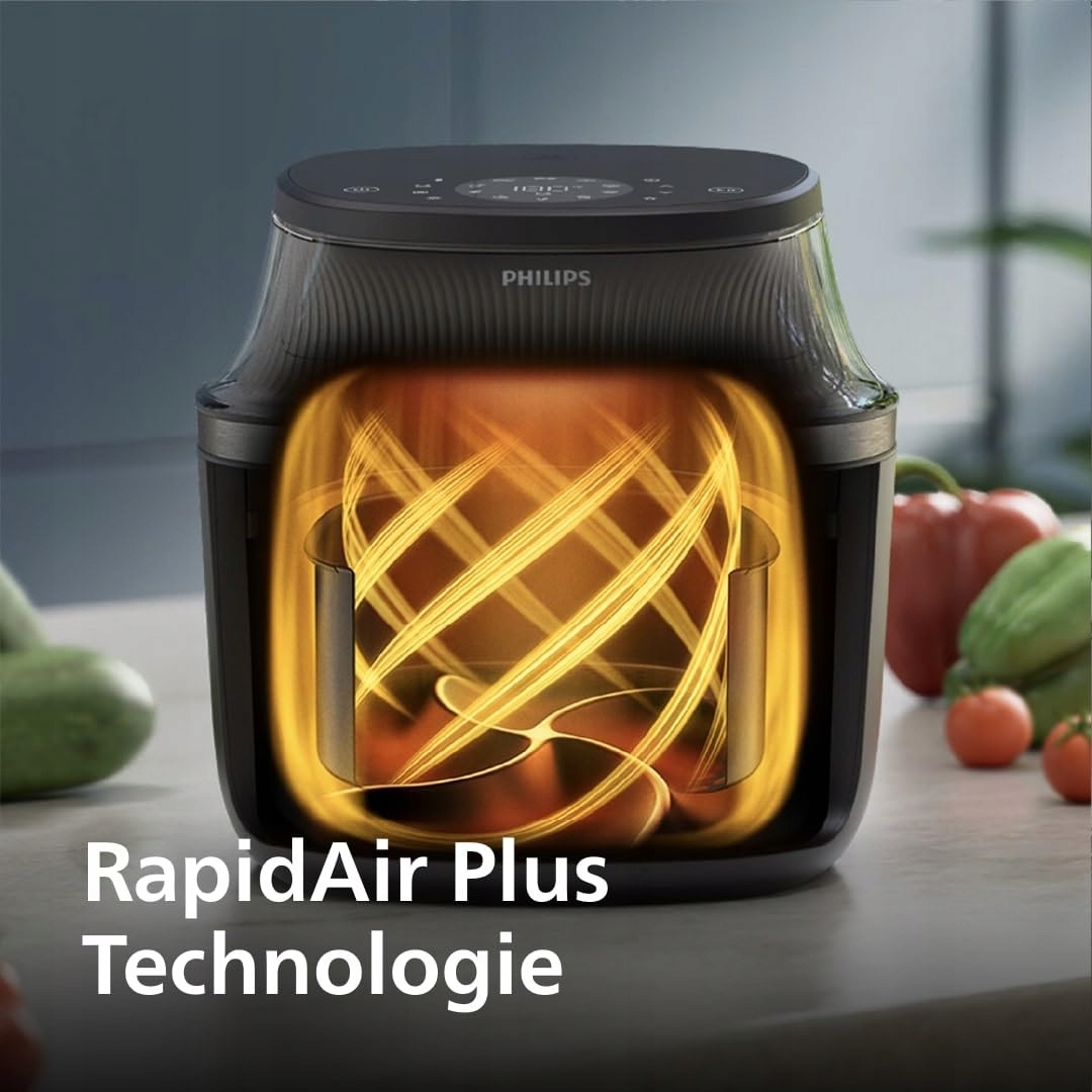 PHILIPS Airfryer 3000 7.2L 16w1 Technologia RapidAir Plus Aplikacja HomeID — miniatura 4