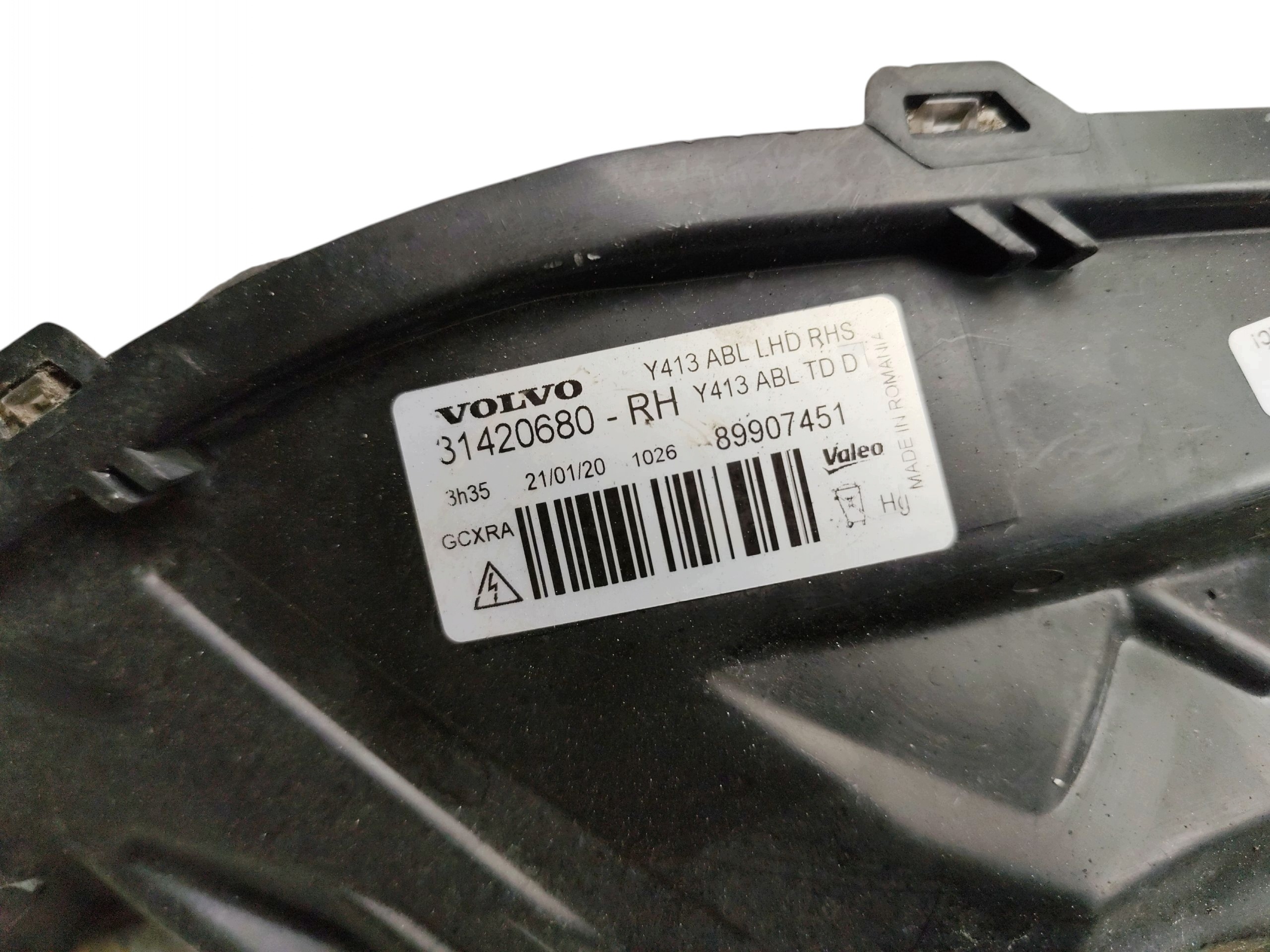 light REFLEKTOR right front VOLVO XC60 and (2008-2013) 31420680 XENON EUROPA