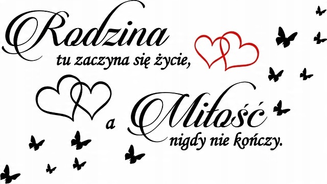 

Naklejka na ścianę napis Dom Rodzina 140 Wzorów