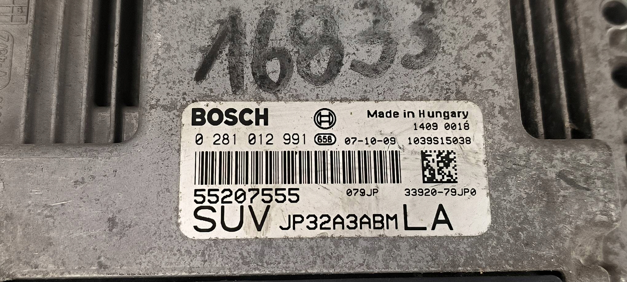 computer motore ECU 0281012991 1.9 SUZUKI SX4