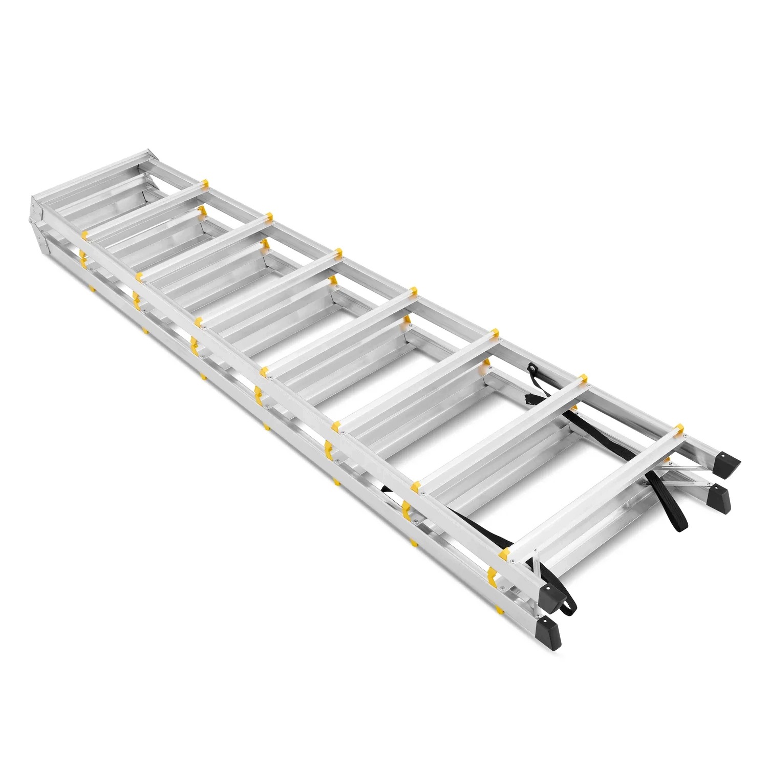 Drabina aluminiowa domowa dwustronna składana HIGHER 2x8 stopni taboret podnóżek schodek — 19