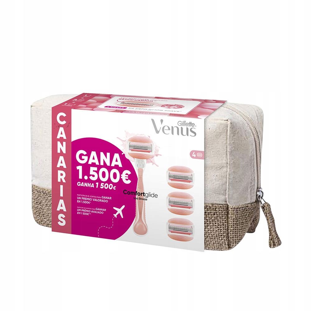 Gillet Venus Canarias – 1 strojek 4 náplně kosmetická taštička