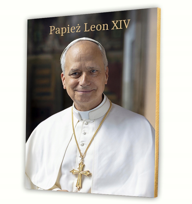 Papež Leon XIV. obraz na plátně 30x40 cm dárek náboženství svatý art #905