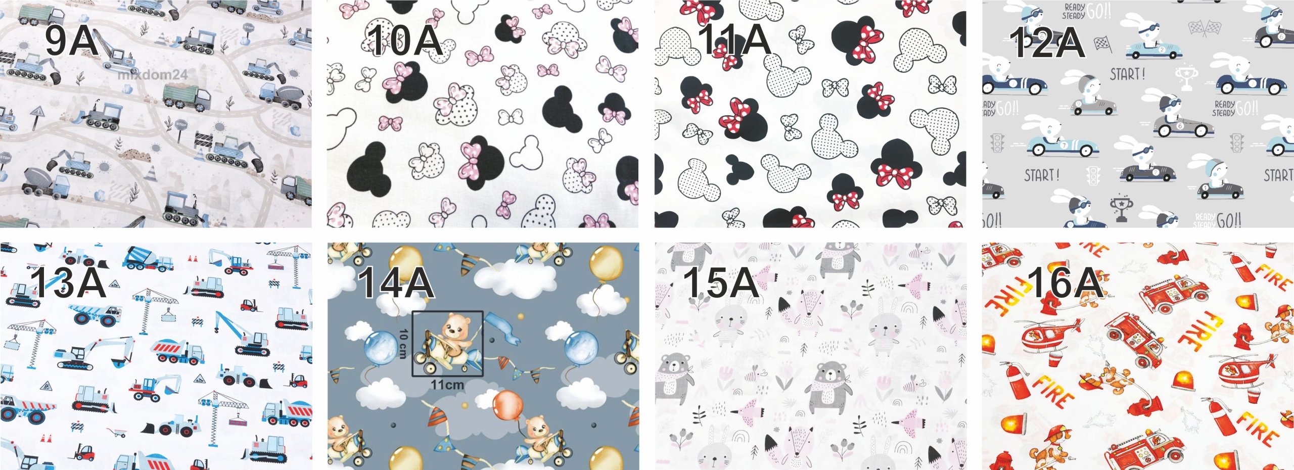 Komplet Minky Przedszkolaka z imieniem Długość (cm) 135 cm