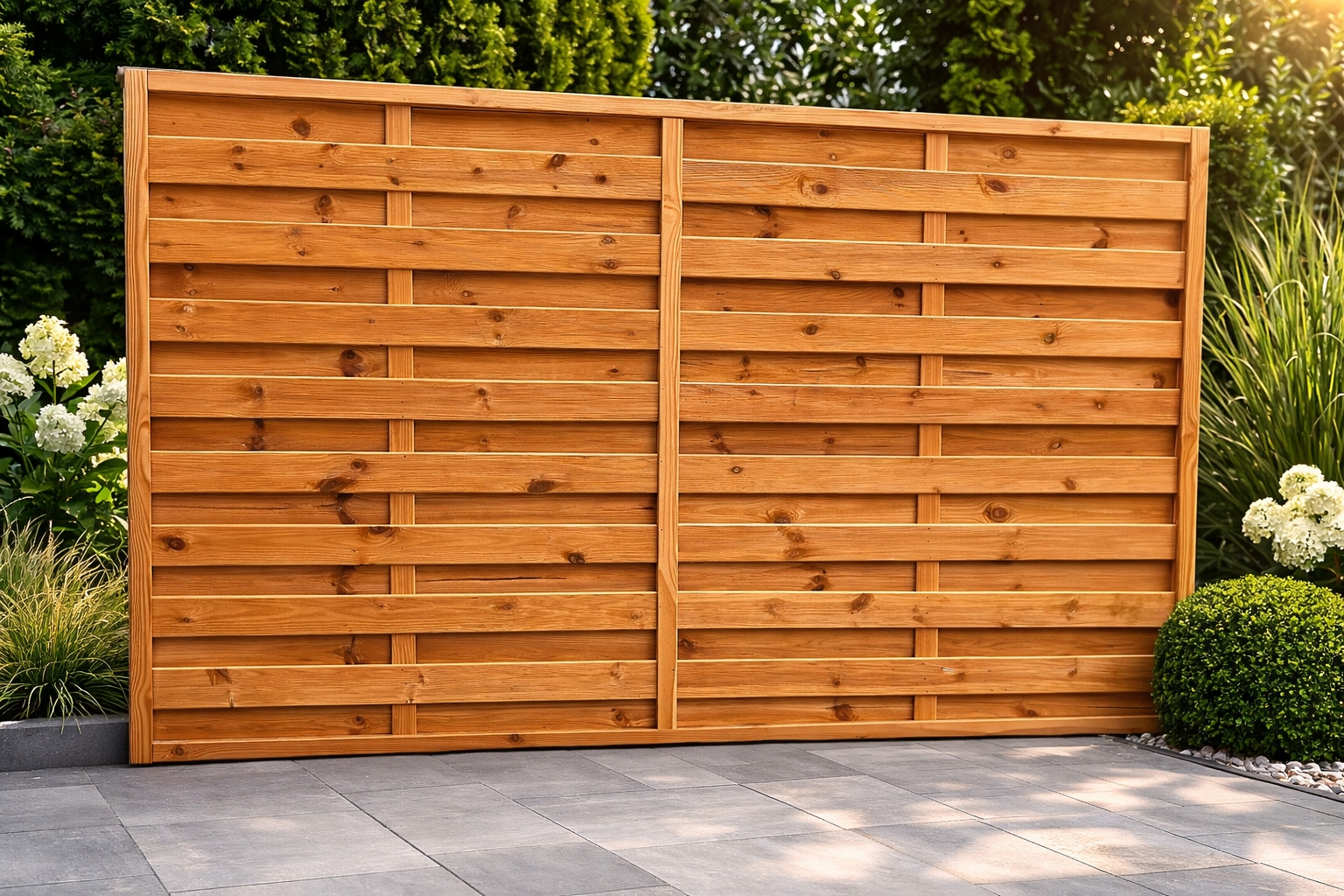 PRZĘSŁO OGRODZENIOWE DREWNIANE 250x150 PŁOT LAMELOWY OGRODZENIE OGRODOWE