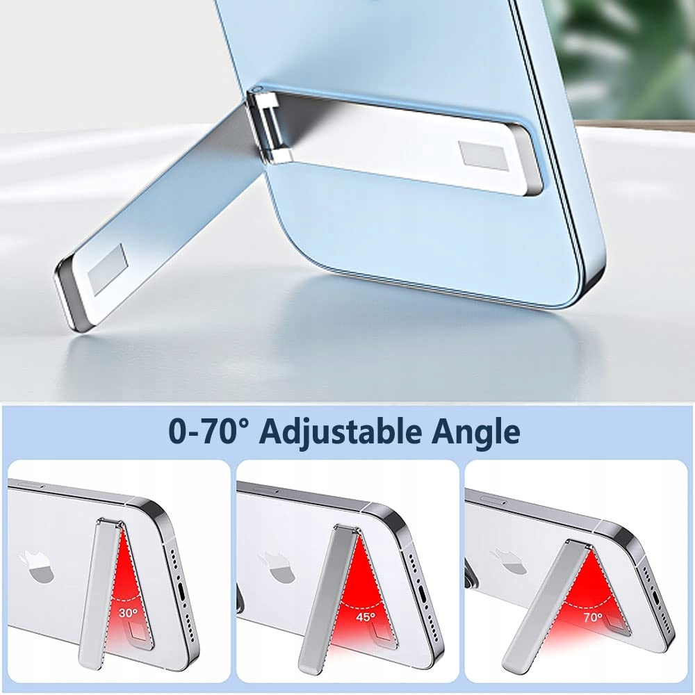 KINIZUXI Ultra Cienki Regulowany Stojak Na Telefon Aluminiowy — miniatura 3