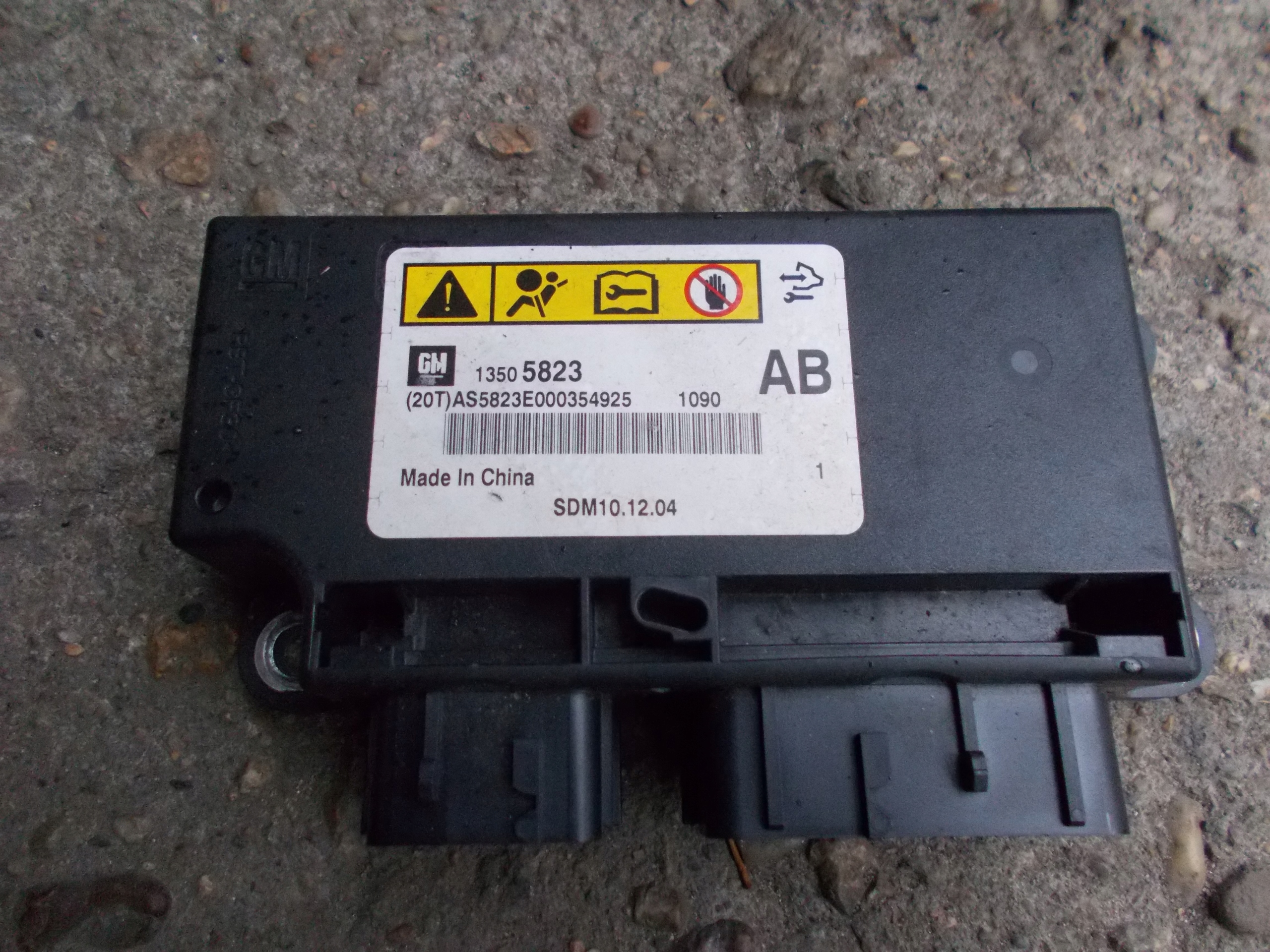 CHEVROLET CRUZE 10R dashboard console tension belts SENSOR airbag