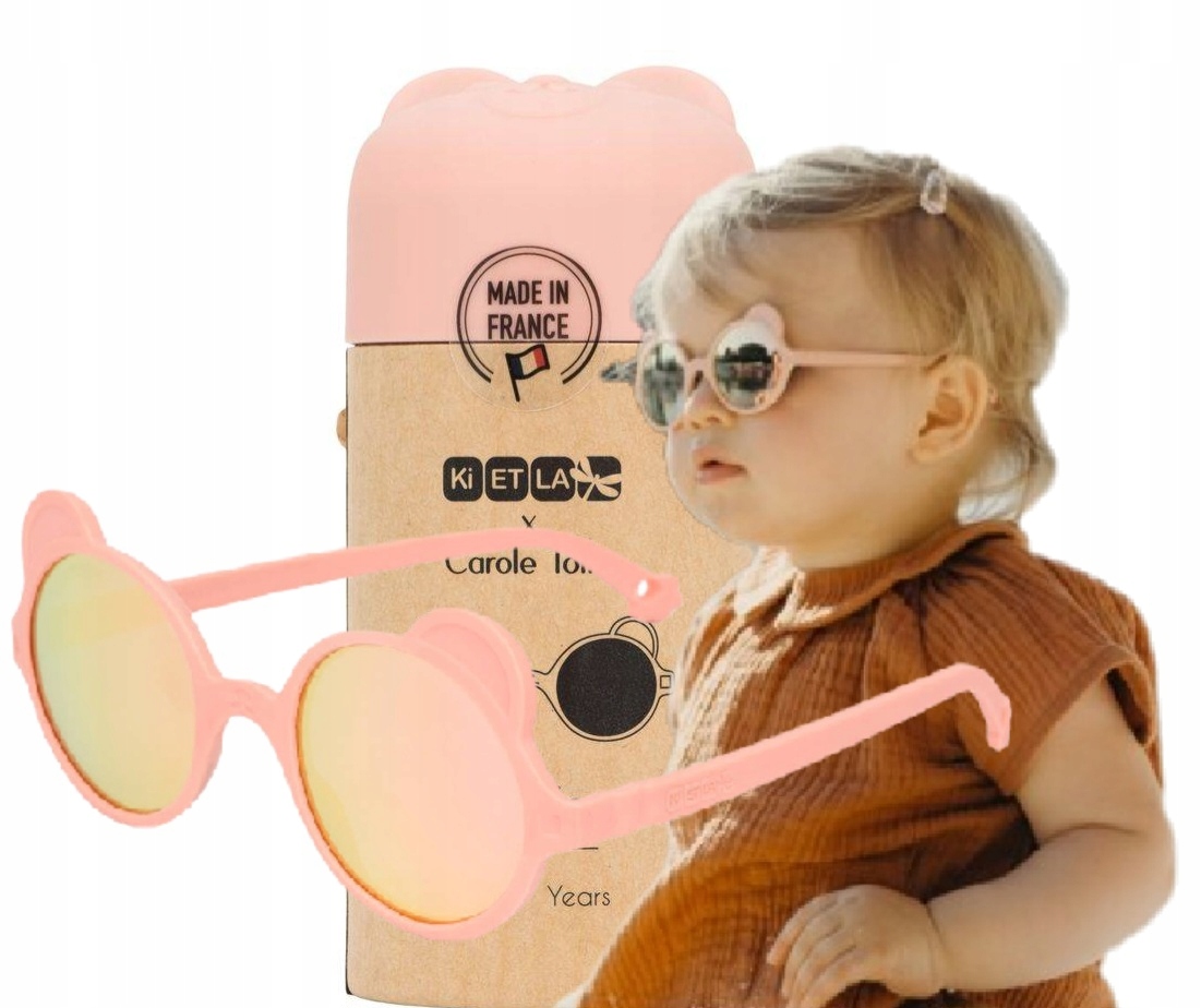 Kietla Okulary Przeciwsłoneczne Ourson 1-2 Peach Uva Uvb Uvc UV400