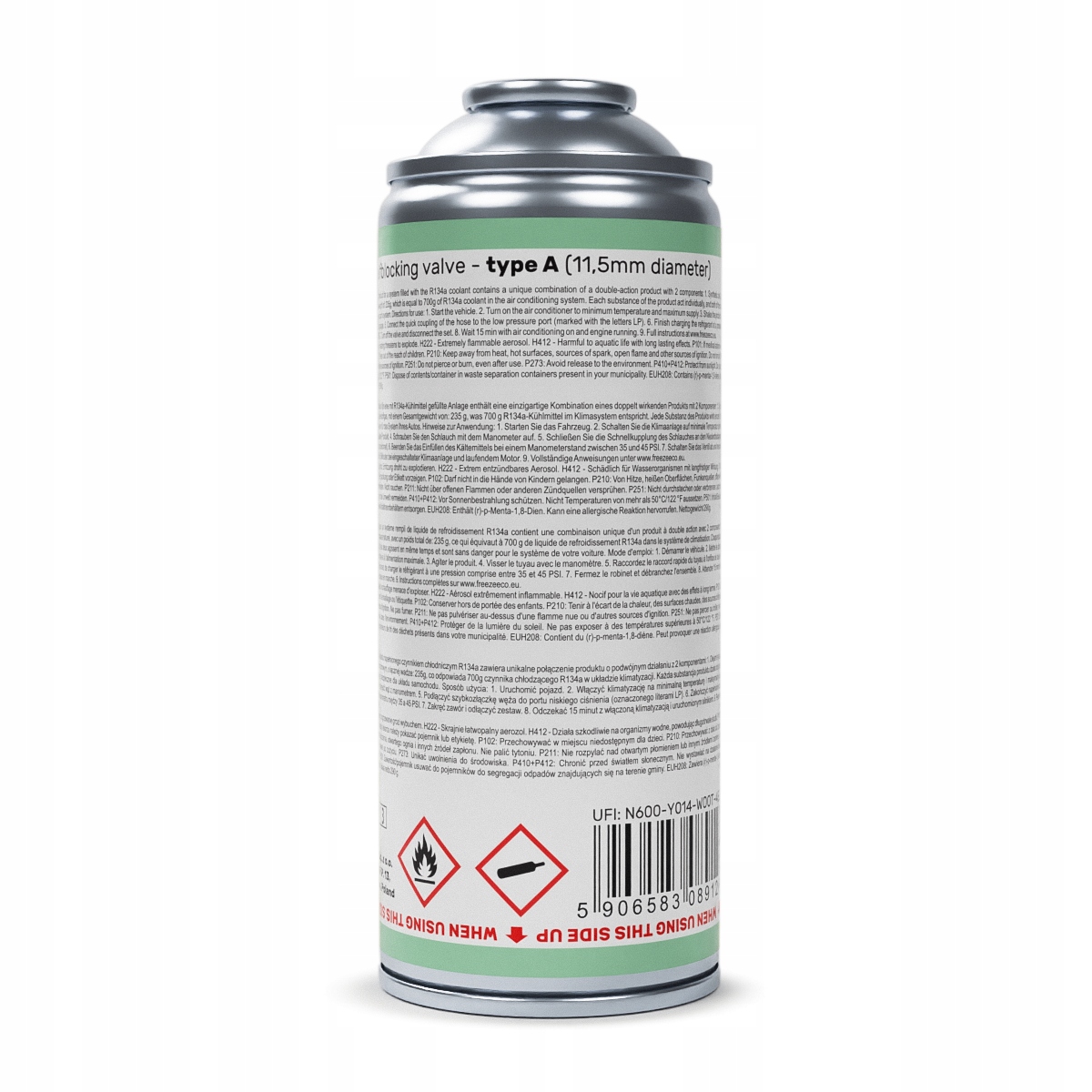 MEGA ZESTAW FIX DO NAPEŁNIANIA KLIMATYZACJI AC GAZ R134A CZYNNIK CHŁODNICZY Rodzaj czynnika R134A