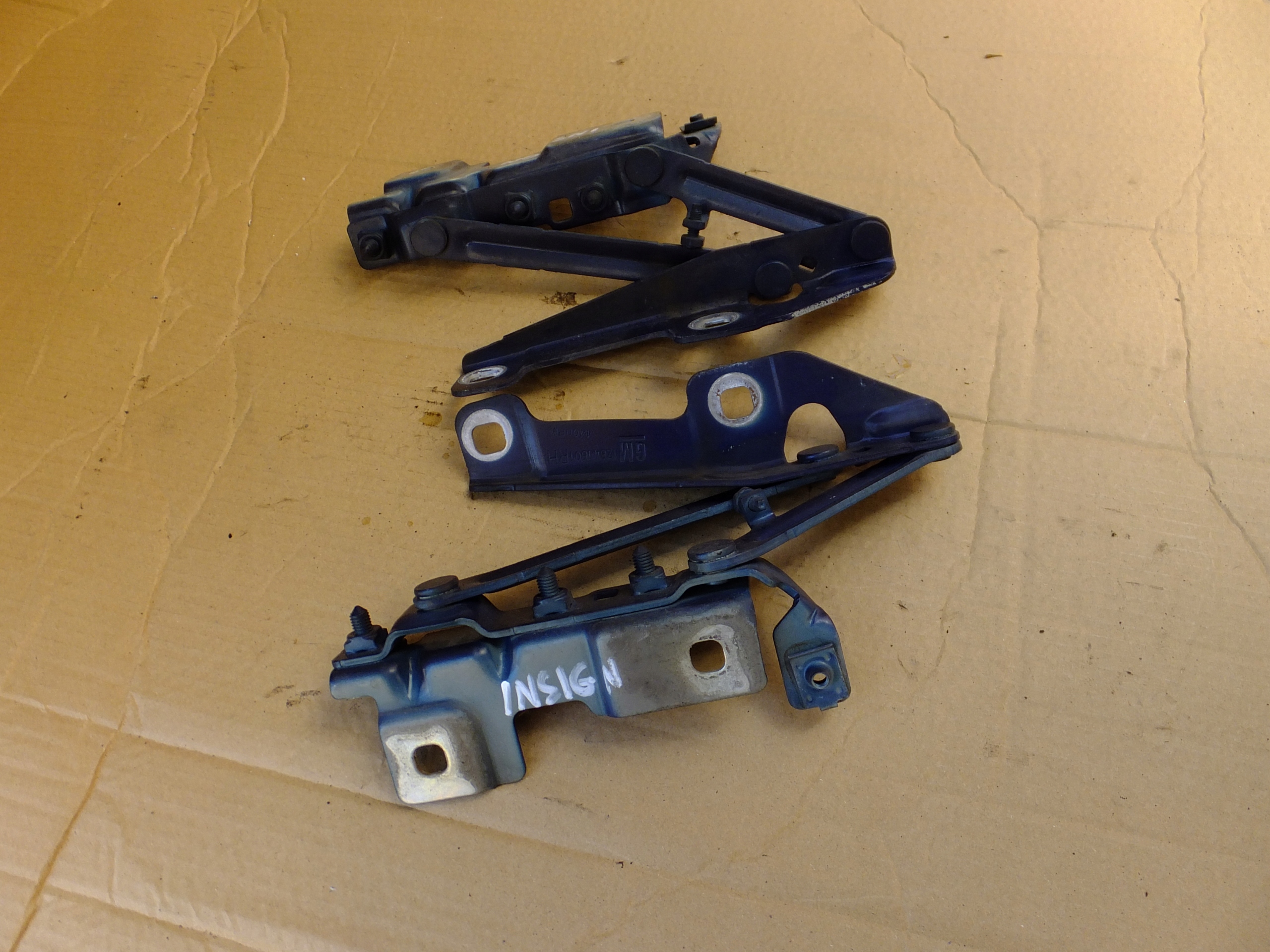 hinge bonnets left right komplet opel insignia a 2010r