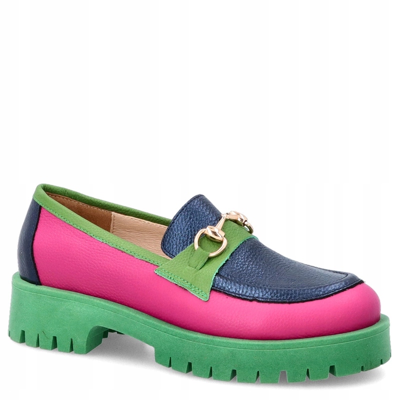Barevné mokasíny z kůže Tymoteo A1003 Barevné 40
