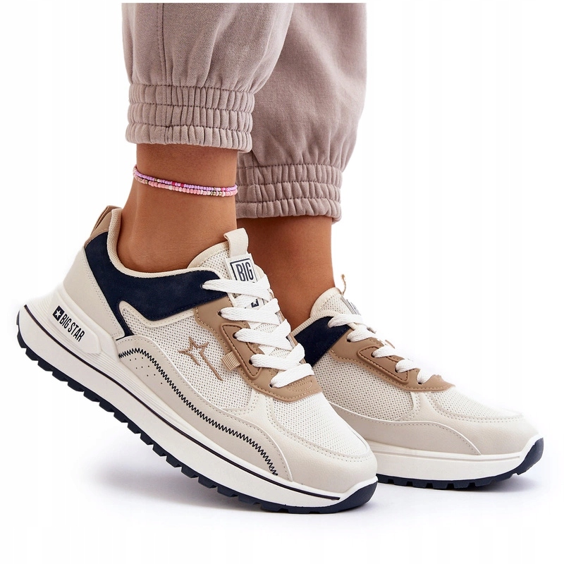 Sneakersy Damskie Big Star NN274A092 Beżowe 36