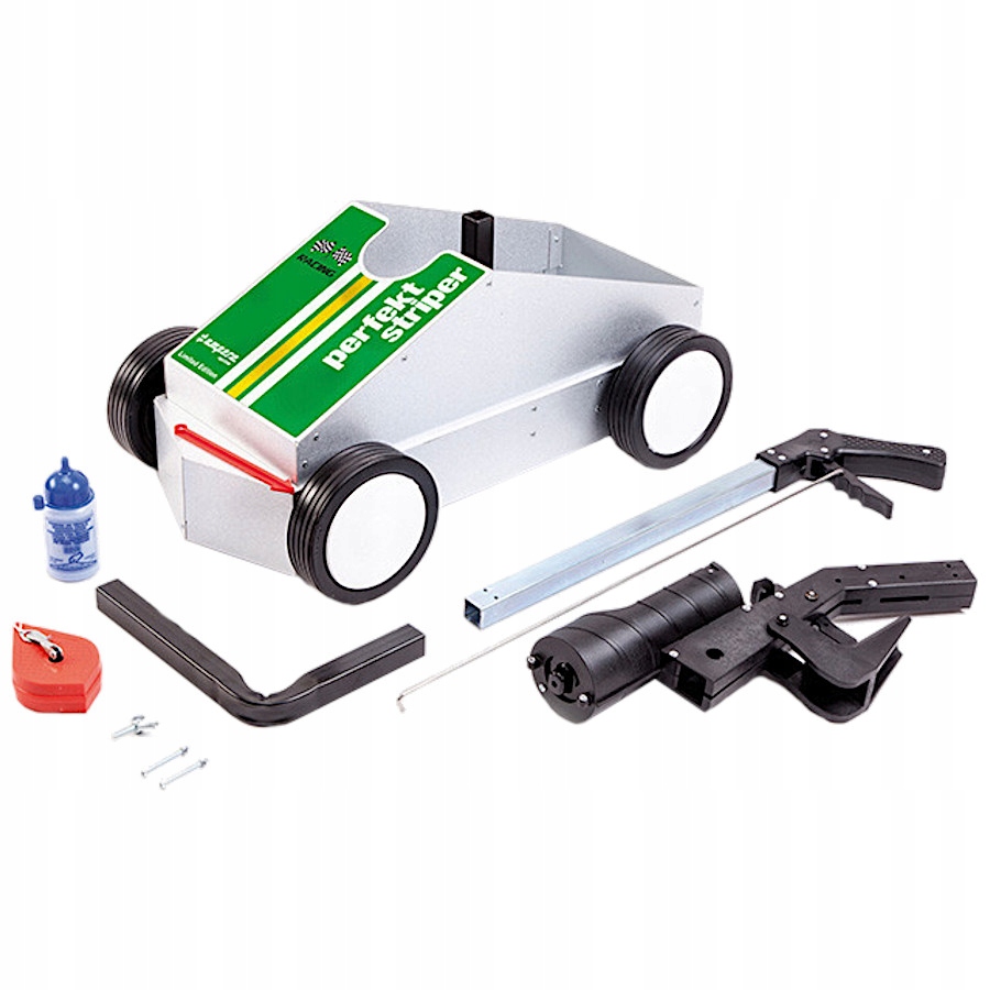 AMPERE Farba drogowa do malowania jezdni linii pasów 500ml 48szt. + wózek Kolor biały