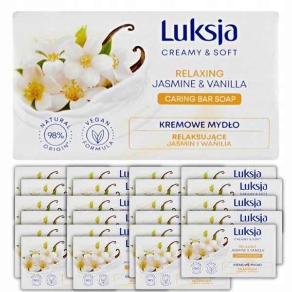 Mydło w kostce Luksja Creamy & Soft 90g x 24