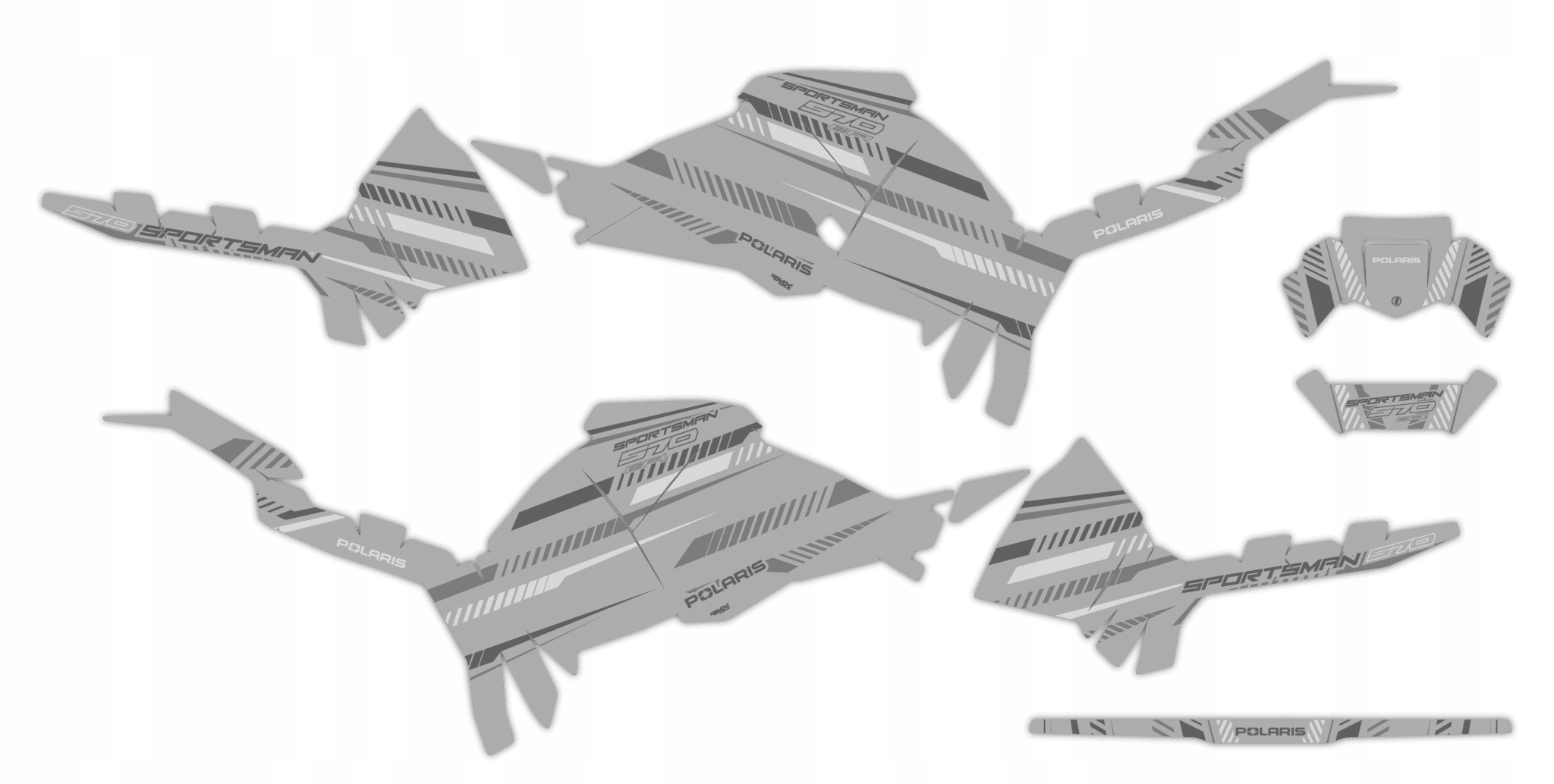 Dýha Samolepky Polaris Sportsman 570 2021+ #6215624
