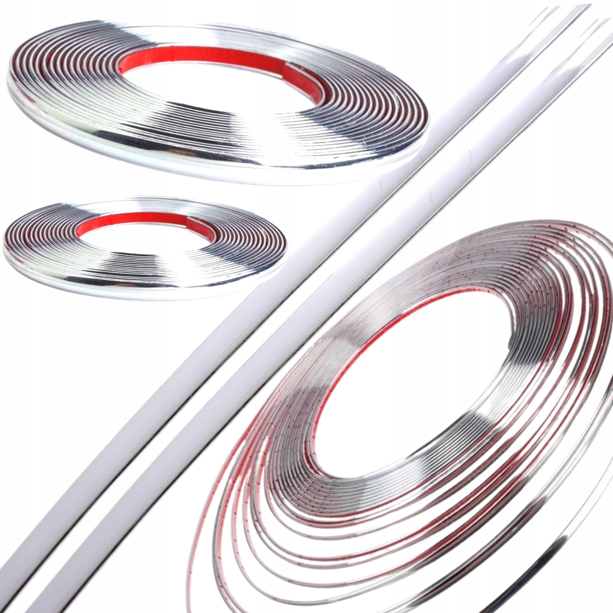 

Listwa Ozdobna Chrom Z Taśmą Klejącą 8mm Na Metry