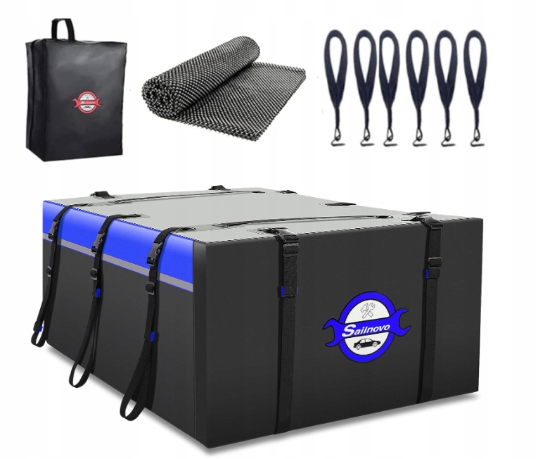 Sailnovo Strešná taška do auta 580L Vodotesná háčiky protišmyková podložka