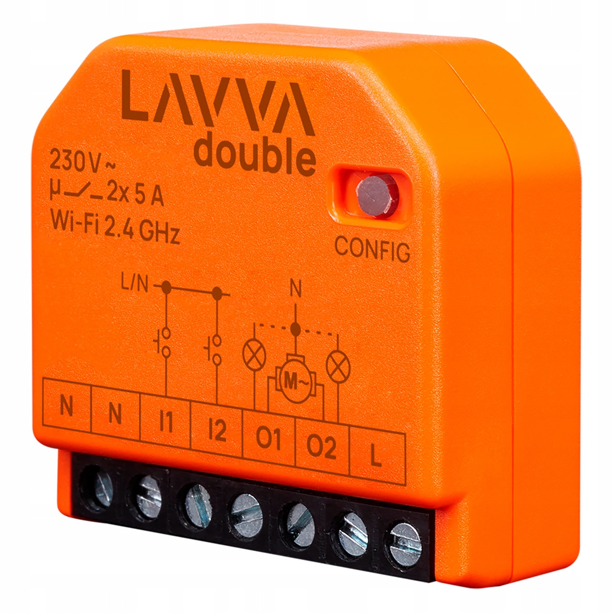 Wifi ovládač Lavva Double – 2 kanály pre Osvetlenie alebo Watomierové Rolety