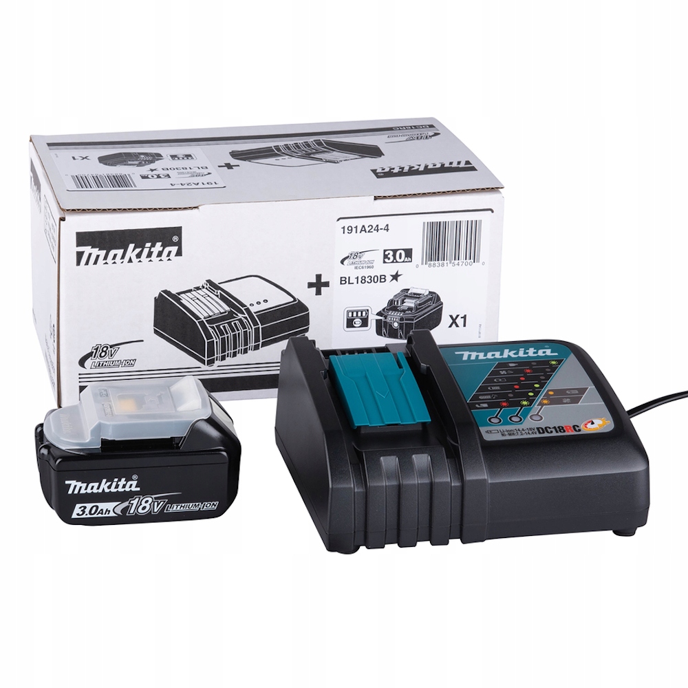 Makita Zestaw Zasilający DC18RC Aku 3,0ah Oryginał BL1830b -- Makita Pl --
