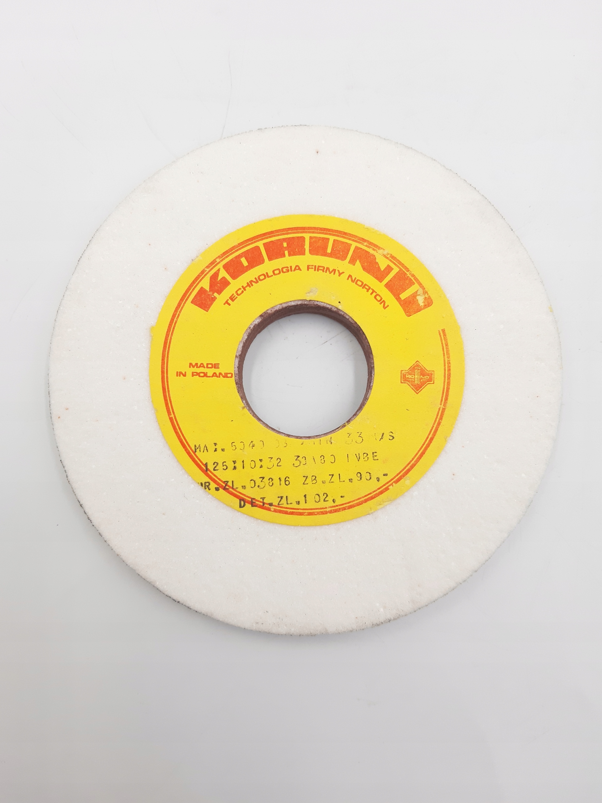 

Ściernica Korund Norton 125x10x32 38A 80 Ivbe