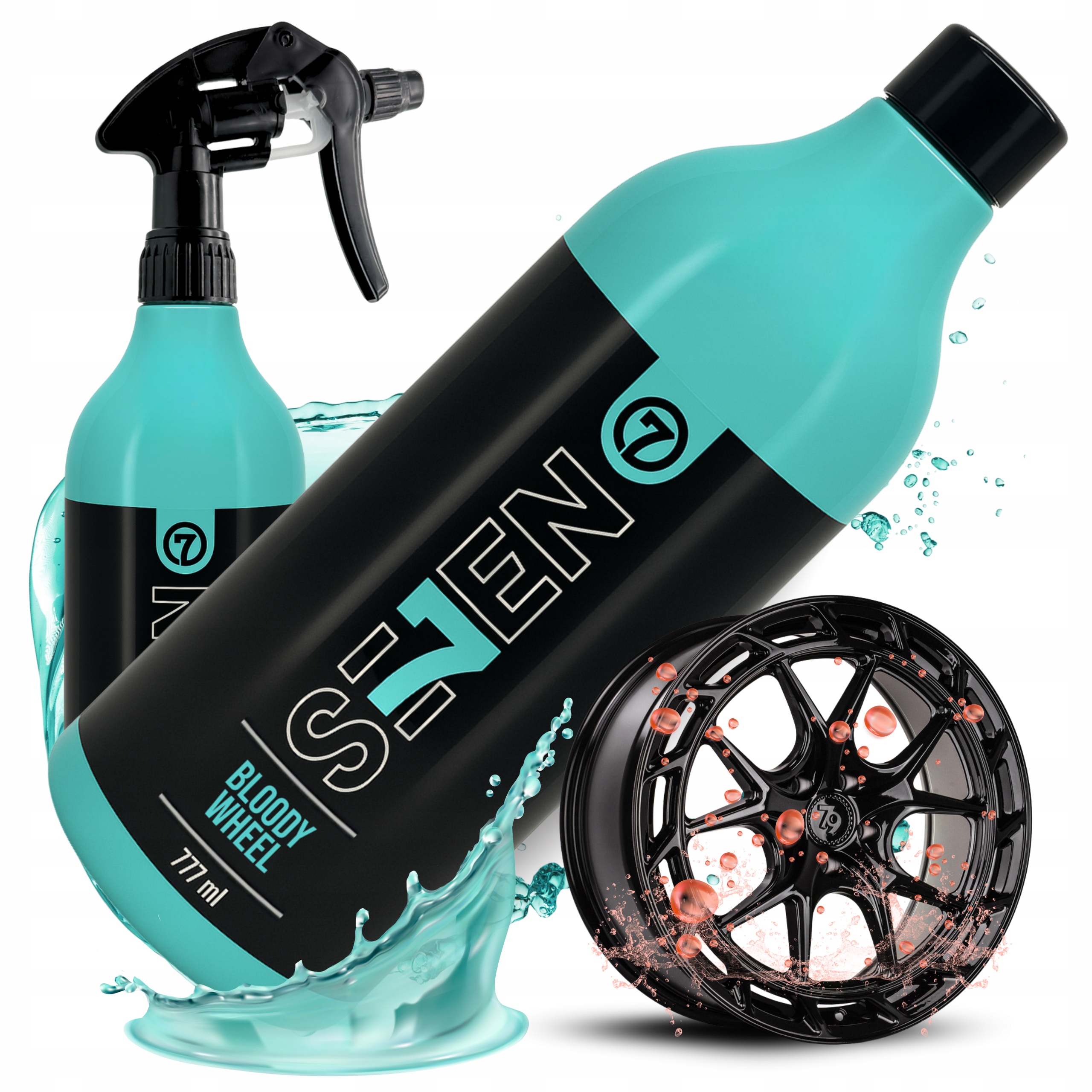 Deironizer do Czyszczenia Felg Krwawa Felga Lakieru Bloody Wheel 777ml