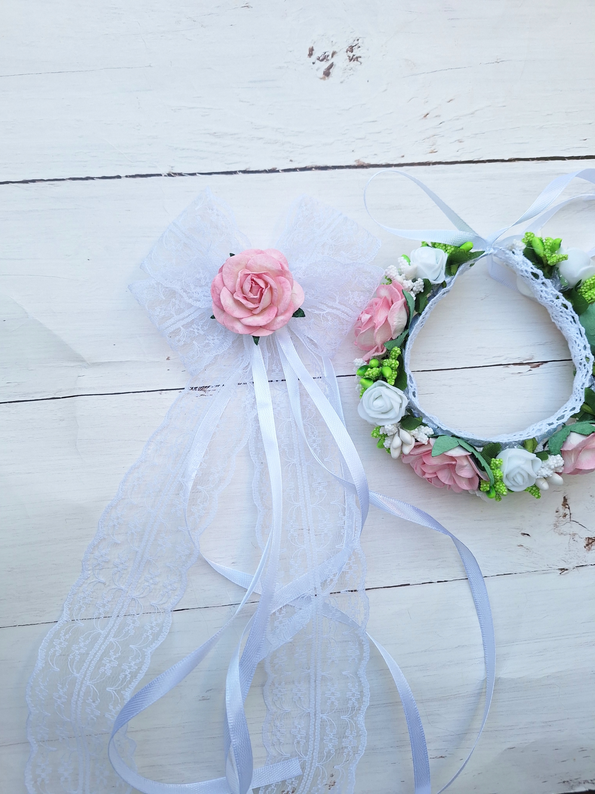 Wianek komunijny na koka komunia kokówka kok Rodzaj wianek